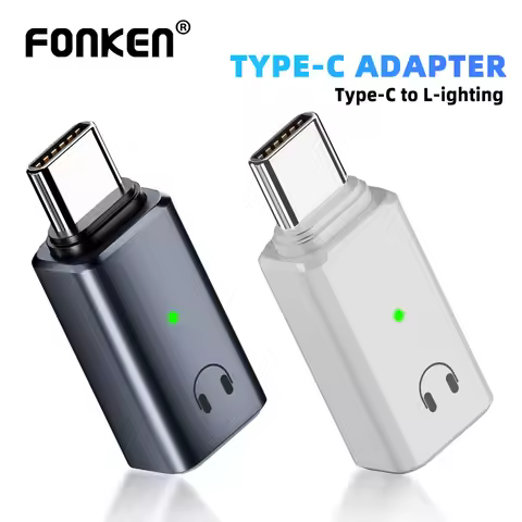 Fonken USB C to Lightning Adapter for Apple iPhone 15 Headphone adapter mobile phone tablet Fast Dat