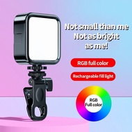 Mini Portable Pocket Photographic Lighting RGB LED Video Light 2000mAh Vlog Fill Light Smartphone DS