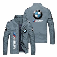 BMW BMW Men's Zipper Casual Long-Sleeved Stand-Up Collar BMW Logo Printed Nylon Placket Sports Jacke