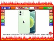 【GT電通】Apple 蘋果 iPhone 12 MGJL3TA/A (綠色/256G) 手機~下標先問台南門市庫存