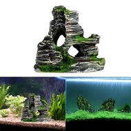 Aquarium Accessories Resin Home Aquarium Rock Cave Fish Tank Decorations Ornament Mountain Hiding Ca