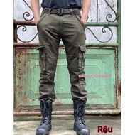 Men's Blue Box Pants 8090
