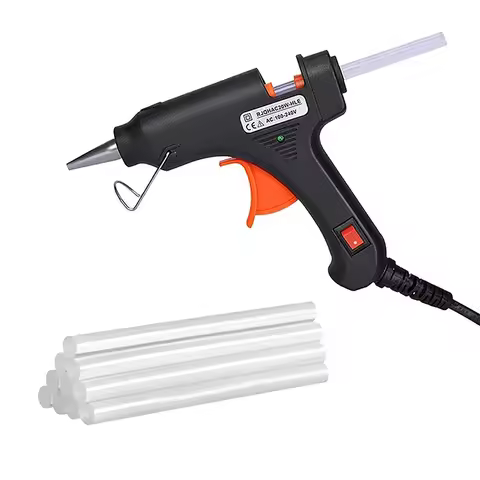 70W Hot Melt Glue Gun With 7MM Transparent Glue Stick Mini Gun Home Electric Heat Temperature Gun Re