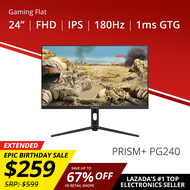 PRISM+ PG240 | 24” 180hz [1920 x 1080] FAST IPS 120% sRGB 1ms GTG eSports Grade Adaptive-Sync Gaming Monitor