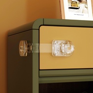 EUDEMON 3PCS Childproof Transparent Refrigerator Lock, Safety French Fridge Door Lock, Freezer Lock, Invisible Cupboard