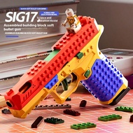 1pc 2025 New Model Building Block G17 Toy Gun, Buildable, Children's Toy, Gift For Children's Day, B