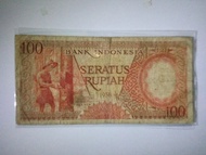 Uang lama Kuno 100 rupiah seri pekerja tahun 1958