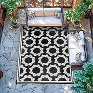 LBRO2M Waterproof Outdoor Rugs 5X8 for Patio Outdoor Plastic Straw Rug Reversible Outdoor Camping Ru