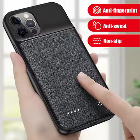 Smart Battery Charger Case For iPhone 15 Pro Max Silm Extenal Battery PowerBank charging Cove ForiPh