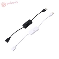 [READY STOCK] USB Cable with Switch LED Lamp Hard Disc Cable Toggle Power Line Power Supply Copper Material USB Extension Cord