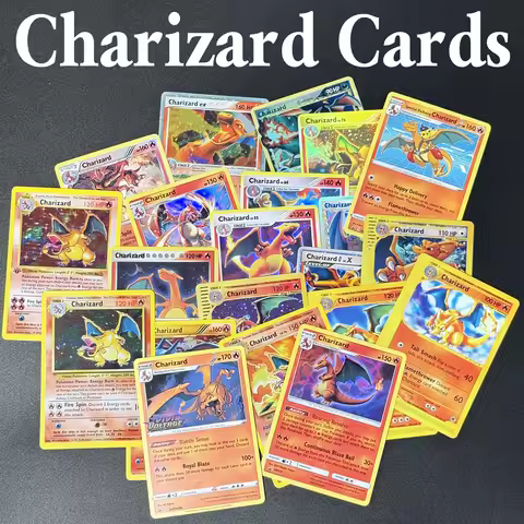 PKM Proxy Trading Game Cards Charizard Base Set /MEW 199/EX/Expedition/VMAX/VSTAR English Versions P