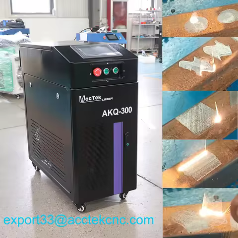 Laser Rust Paint Wood Metal Cleaning Remover Laser Cleaning Machines Rust Removal Cleaner 300W 500W