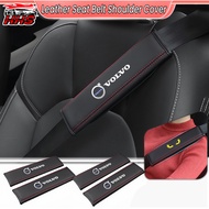 Volvo Car Seat Belt Covers Universal Leather Safety Belt Shoulder Protection Soft Cushion Car Access