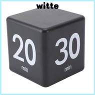 WITTE Countdown Timer, Black Red 15 20 30 60 Minute Preset Flip Timer, Durable Digital Display Gravi