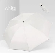BEAR - 迷你五折黑膠防曬遮陽傘（白色 54cm*8k)
