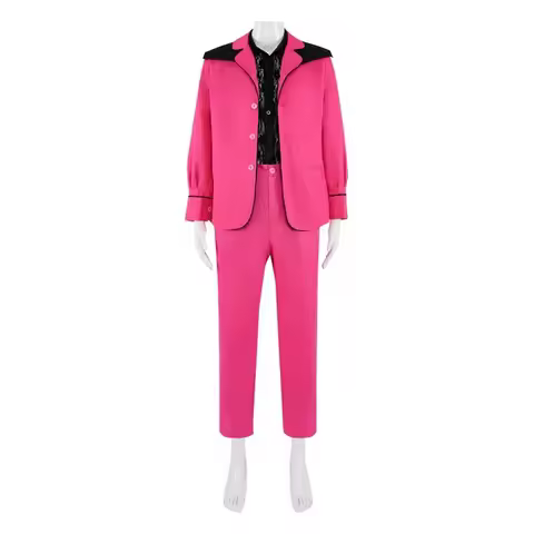 2022 movie Elvis Presley costume jacket pink suit outfit men fashion idol Halloween carnival cosplay