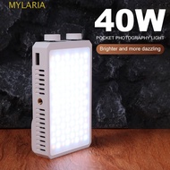 MYLARIA‌ Mini LED Video Lamp, CRI/TLCI 90+ 4400mAh Battery RGB LED Camera Light, Lightweight FX 8 Mo