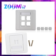 1/4 PORT FACE PLATE ETHERNET FACE PLATE RJ45 WALL PLATE, RJ45 SOCKET WALL FACE PLATE WITH CHEAP PRIC