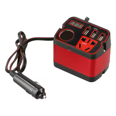 Travel Inverter DC To AC Adapter Lightweight And Compact Design Multiple Output Interfaces Charging 