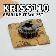 MODENAS KRISS110 GEAR INPUT 3rd-26T (1644) 13260-1392  KRISS 110 K110 K 110