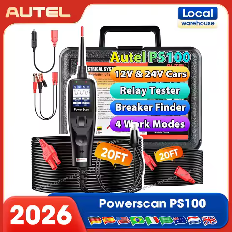 Autel PowerScan PS100 Power Circuit Probe Kit Electrical Wire Tracer, Circuit Relay Tester Breaker S