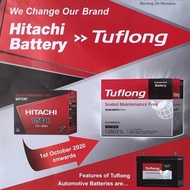 NS40ZL (48B19L) Tuflong MF Battery Myvi Bezza AXIA Alza City Vios Jazz Yaris Kancil Viva