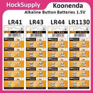 Koonenda LR41 LR43 LR44 LR1130 Alkaline Button Battery 1.5V