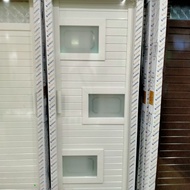 pintu kamar mandi aluminium Exclusive putih dan coklat 70x200cm