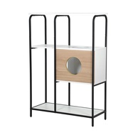 HomePro ชั้นวางของผสม 4 ชั้น  TINY GEN 1 81.8 ซม. สีธรรมชาติ/ขาว แบรนด์ FURDINI