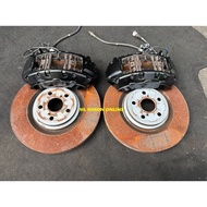 (USED)LEXUS 07-12 LS LS460 BREMBO FRONT BRAKE CALIPER  6 POT &DISC 380MM