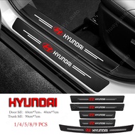Hyundai Hb20 Tucson I30 Avante Palisade Creta Accent Santa Fe I10 Kona Car Sill Sticker Anti-Scratch Waterproof Trunk Protector Accessories