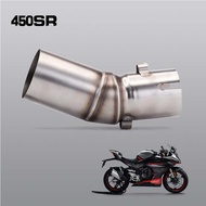 Slip-on Mid Pipe Link For CF Moto 450SR Exhaust Modification