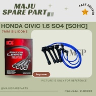MSP PLUG CABLE HONDA CIVIC 1.6 SO4 SOHC 7MM SILICONE 1SET E-H5005