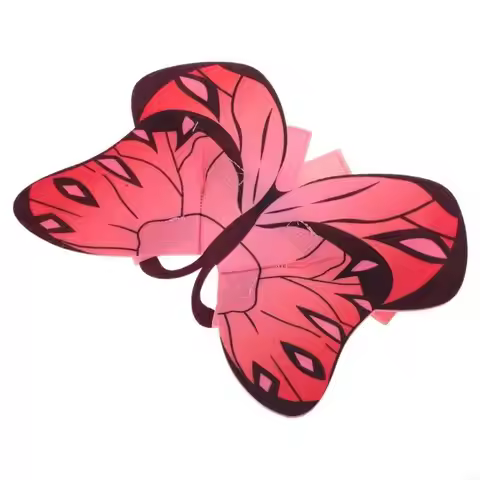 Y5JC Wing Costume Delicate Butterfly Theme Colorful Cosplay Outfit Accessories