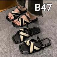 FLAT SANDALS CROSSEDTALI BACKTALI B47