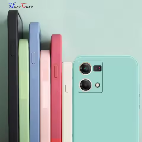 Frame Silicone Phone Case For OPPO Realme 2 5 6 7 8 9 10 Pro 9I Realme GT XT C33 C35 Coque Full Prot