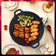 Cast iron pan SIZE 34 - Stone baking pan non-stick pan size 34 cm Korean non-stick stone pan chao da
