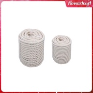 [Flowerhxy1] Natural Cotton Rope Strong for Pet Toys Rope Basket Tug of War