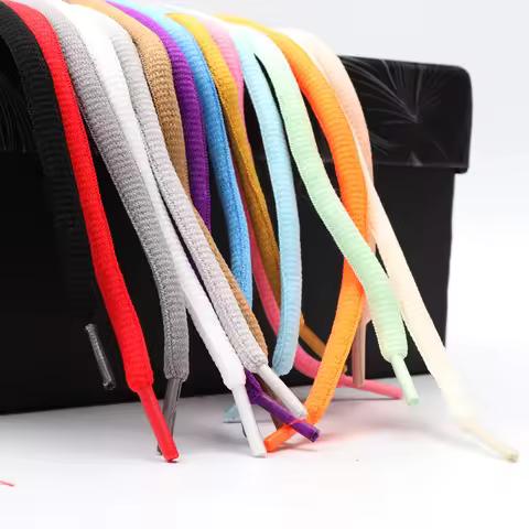 1Pair Original Classic Shoelaces Semicircle Thickened Polyester AF1AJ Shoe laces Basketball Shoes Sp