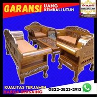 Set kursi tamu madura 3211 kayu jati asli mebel meubel furniture jepara harga promo set minimalis ru