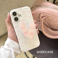 WODECASE Ballerina Floral Case Softcase Coquette Phone Charm and Popsocket for iphone 11-16 Pro Max