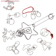 GLOBALOUTLET 3D Metal Puzzle Toy For Children Kids Gifts 3d Puzzle Wire Brainteasers Games Kong Ming
