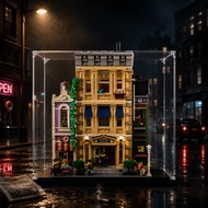 LEGO 10278 Police Station Acrylic Display Box Kotak Akrilik Transparent Display Case Dust Proof 手办展示