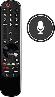 ECONTROLLY MR22GA Replaced Voice Alexa Remote Control for LG 2022 TVs 50NANO80AQA 50QNED80AQA 43UQ80