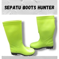 HIJAU Hunter Boots Lemon Green - High Green Work Boots - Hunter Boots