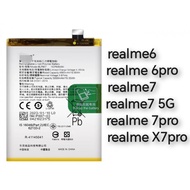 Ready Stock high quality battery  realme 6/6pro/7/7 5G/7pro BLP757 BLP807 BLP799 BLP923 battery