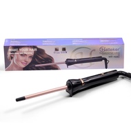 Hatteker Curling Tong,Hair Curling Wand 9MM Tapered Curling Iron Professional Hair Curler Quick Heat