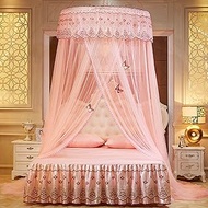 Mosquito Mesh Net for Bed Canopy Dome Princess Bed Canopy Round Lace Mosquito Net Play Tent Hanging Large Dome Hanging Bed Net Tent for Double Single Bed, Jade