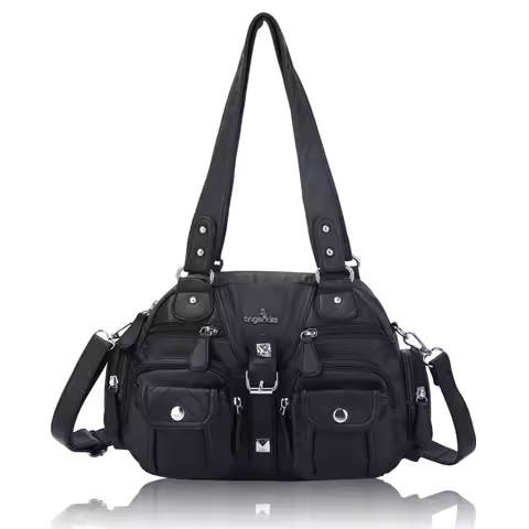 Angel Kiss Bag Women Small Handbags Satchel Top-handle Handbag PU Shoulder Bag 8”x11” Dumpling Pack 