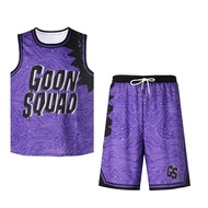 Space Basketball Jersey Jam Goon Squad Tank Shorts Cosplay Costume A New Legacy Basketball Sports Uniform Set for Adults